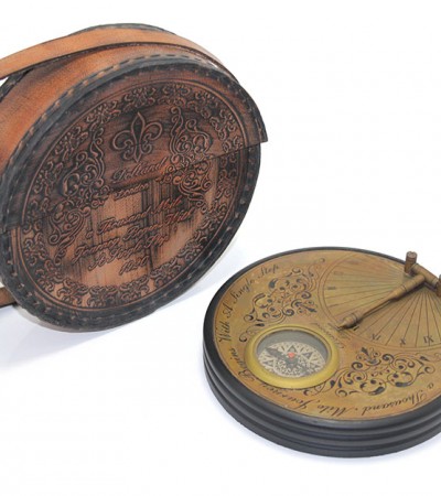 Deri Kılıflı Pirinç Pusula 15751A