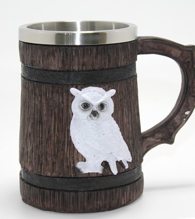 Harry Potter Hedwig Temalı 3D Kabartmalı Çelik Kupa Bardak Alk4378