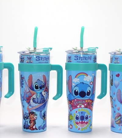 Sevimli Stitch Pipetli Termos & Suluk Alk4712