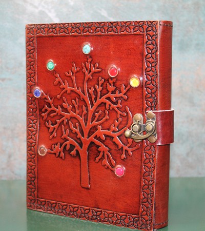 Taşlı Deri Defter Ksk3147