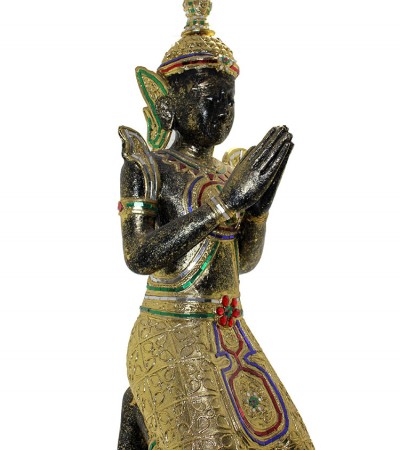 Oturan Ahşap Buda Figürü Kl 5