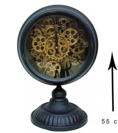 Masaüstü Siyah Çarklı Saat