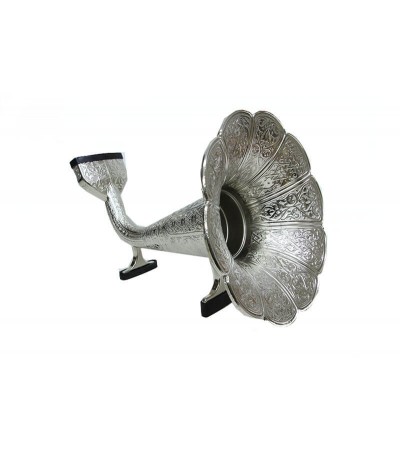 Gramofon Hunisi Zamak Parlak Gümüş